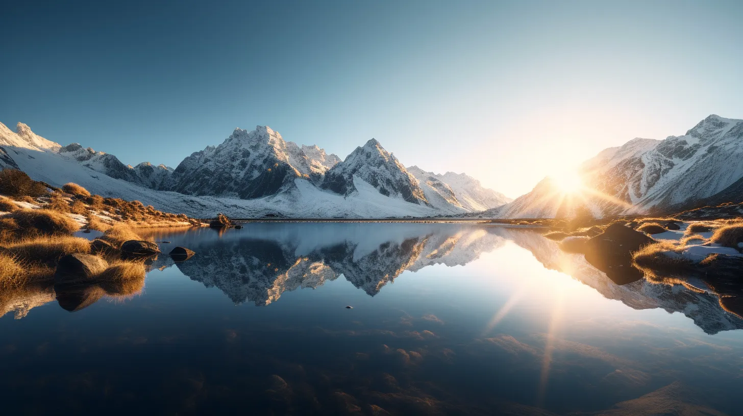金晖映雪峰