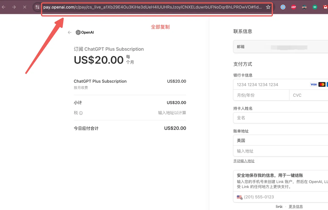 支付页面 URL 获取