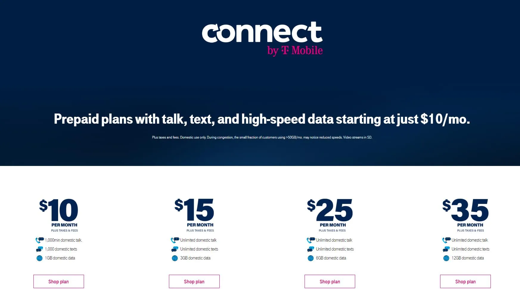 T-mobile套餐选择