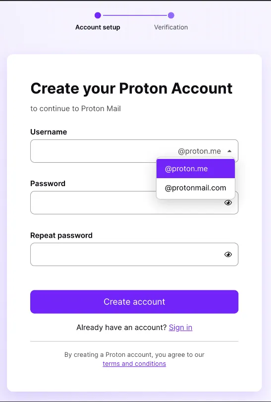 Proton 邮箱设置