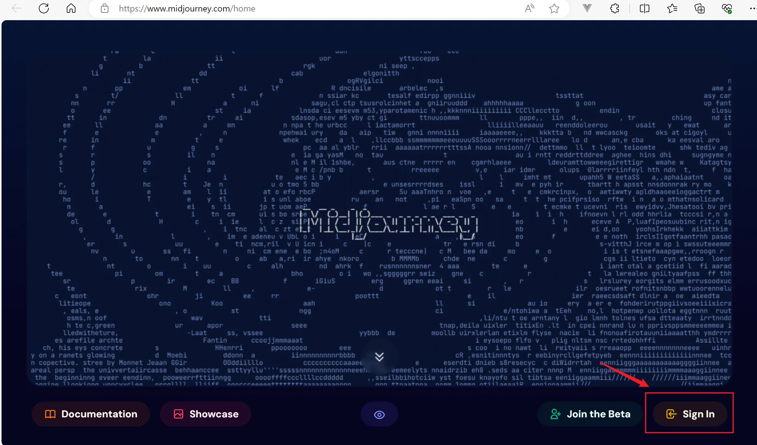 Midjourney 登录界面