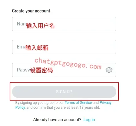 OnlyFans 注册界面