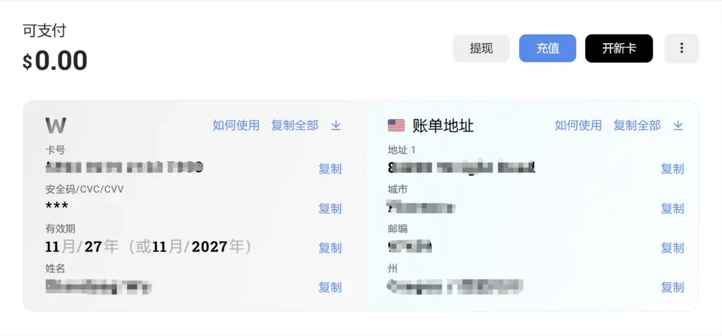 2024年国内一键获取一张美国万事达虚拟卡，轻松开通ChatGPT Plus 1