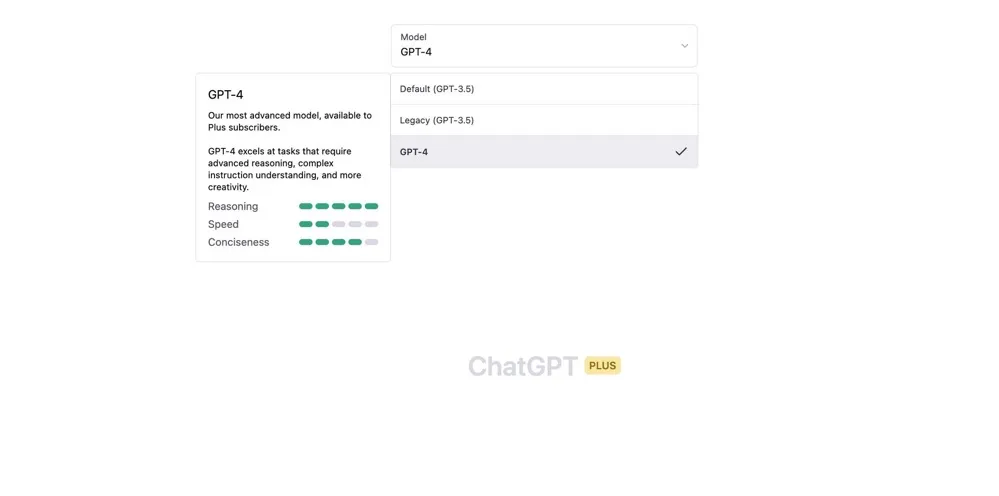 ChatGPT Plus 使用界面