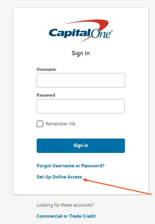 Capital One 官网截图